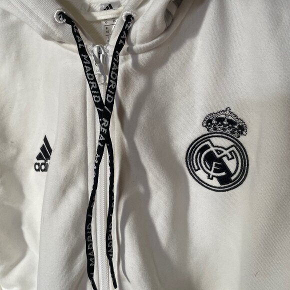 Adias Womens Zipped Hoodie (Real Madrid) New! - Picture 3 of 5